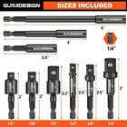 9-piece Impact Drill Socket Adapter Set And Universal Joints Socket Set  