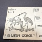 Koppers Coke Ink Blotter Chicago Burn Coke Dan Lilley Coal Co Aurora Il Ink Blot