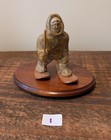 Vintage Soapstone Carved Figurines     Asian Inuit  Koi Fish  Monkey Figure   Vase