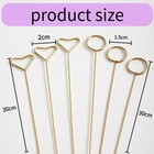 Floral Card Holder Picks For Centerpieces Metal Photo Holders For Tables 12 Inch