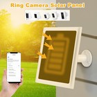 Solar Panel Charger For Ring Camera  Compatible With Stick Up White-1pack