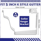 10 Pack Gutter Brackets 5 Inch Gutter Hangers Heavy Duty Hidden Rain Brackets   