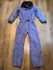 Roffe Ski Suit Womens 8 Snowsuit One Piece Snow Bib Waterproof Jumpsuit Retro