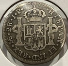 1821 Me Peru 2 Reales Silver Coin Dos Real - Ferdinand Vii  f436 