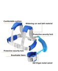 2in1 Toddler Harness Leash Anti Lost Backpack Safety Lock Blue Adjustable