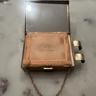 Vintage Gold Zell Fifth Avenue Vanity Carryall Compact Coin   Lipstick Holder