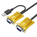 Vga Kvm Cable 10ft   Usb Vga 2in1 Kvm Cable For Vga Kvm Switch  1pack  3m 