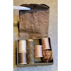 U s  Army Sewing Kit Wwii Military Snap Close Needles 5 Wooden Thread Spools 
