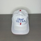 Michelob Ultra Embroidered Hat White Promo New Adjustable Mens Beer Strapback