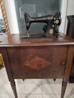 1930s Vintage Singer Sewing Machine Model 99-13 With Cabinets  Working