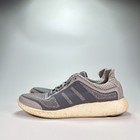 Adidas Pure Boost 2 Gray Lace Up Lightweight Running Shoes Sneakers Mens Size 10