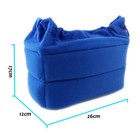 Shockproof Camera Insert Bag Padded Velvet Dslr Lens Protection Case Blue