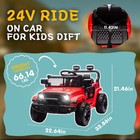 24v Kids Ride On Electric Car W remote  Power Wheels Toys For Boys   Girls red