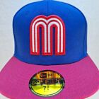 Mexico World Baseball Classic Blue pink New Era 59fifty Fitted Hat Sz 7 3 8