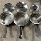 Seal-o-matic Thermium Multi-plex Stainless Steel Usa Set 13 Pc Vtg