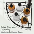 Corner Shower Caddy Tension Pole  4-tier Large Capacity Shower Shelves 