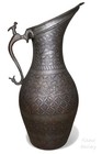 Antique Islamic Engraved Copper Ewer Pitcher Water Jug 19th Cent Afghanistan 25m