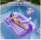 Moko Pool Floats Adult  Large Floating Bed With Ice Bar  Tanning Bed  71 6x47 2 