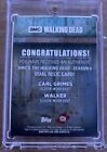 2017 Topps The Walking Dead Double Relic Card  Carl Grime   Walker  1 1