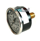 Water Well Pump Liquid Filled Back Mount Pressure Gauge 0 To 100 Psi  1 4  Mnpt