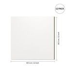 12 Pack Sublimation Hardboard Blanks Mdf Wood Sheets Bulk White 12  X 12  1 8   