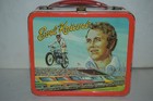 Vintage Evel Knievel 1974 Aladdin Metal Lunch Box With Thermos