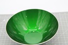Vintage Emalox Dark Green Bowl Norway 8 3 16   