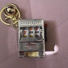 Lucky Slot Las Vegas Mechanical Slot Machine Keychain Casino Collectible