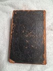 Antique 1866 Holy Bible American Bible Society Leather Embossed