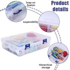 Sewing Box With Sewing Kit  2-tier Sewing Basket Organizer With Removable Tra   