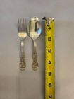 Reed   Barton Francis I Sterling Silver Baby Fork Spoon Set 2 Pc No Monogram