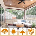 Clear Tarp - Heavy Duty Waterproof 8x10ft Clear Plastic Tarp With Grommets Tr   