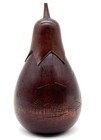 19th Century Japanese Meiji Period Wooden Tea Caddy In Form Of An Aubergine