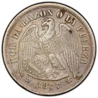 1877-so Chile Un Peso Pcgs Au50 Silver Coin