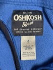 Kids Oshkosh B gosh Jacket Size 6 Blue Full Zip Fleece Pockets Hiking Outdoor