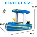 Zone Tech Inflatable Pool Boat Floats For Kids - Toddler Harbormaster Inflatable