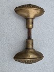 Unusual Oval Brass Door Knob Set