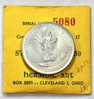 1959 Silver So-called Half Dollar Hawaii Statehood 50c Heraldic Art Medals Coa
