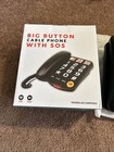 Open Box Big Button Corded Landline Phone For Seniors Sos Emergency Loud Ringer