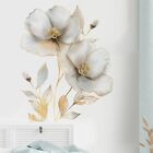Large Golden Flowers Wall Sticker removable Vinyl Art Decal Mural For Home Decor
