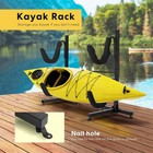 Heavy Duty Freestanding Dual Storage Kayaks Rack Height Adjustable Carrier Stand