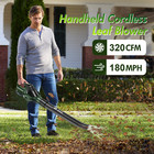 320cfm Cordless Leaf Blower 5 Speed Levels Electric Air Blower With 2 Batteries