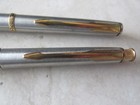 Parker Pen And Pencil Set   Stainless Steel   Silver And Gold   Vintage
