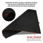 40inch Welding Blanket Fireproof Flame Carbon Felt For Welders Retardant Fabric