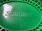 New Case Of 48 Subway Green Oval Plastic Food Serving Baskets 12 x 9 