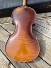Antique Unmarked Violin W  Case   Bow As Is Parts Or Repair