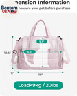 Cat Carrier  Soft-sided Pet Carrier For Small Medium Cats Dogs Puppy Quilted Col