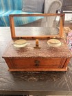Henry Troemner Apothecary Balance Scale 1 2 Oz Class A Wood Marble Pre-1930