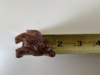 Lot Of 2 Hand Carved Stone Soapstone Wolf   Mouse Figurine Decor Reduced Price 