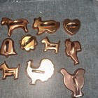 13 Vintage Copper Cookie Cutters
